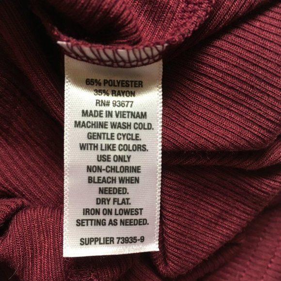 A.N.A 🛍️ Women's Button Down Burgundy NWOT Sz PS - Picture 6 of 6